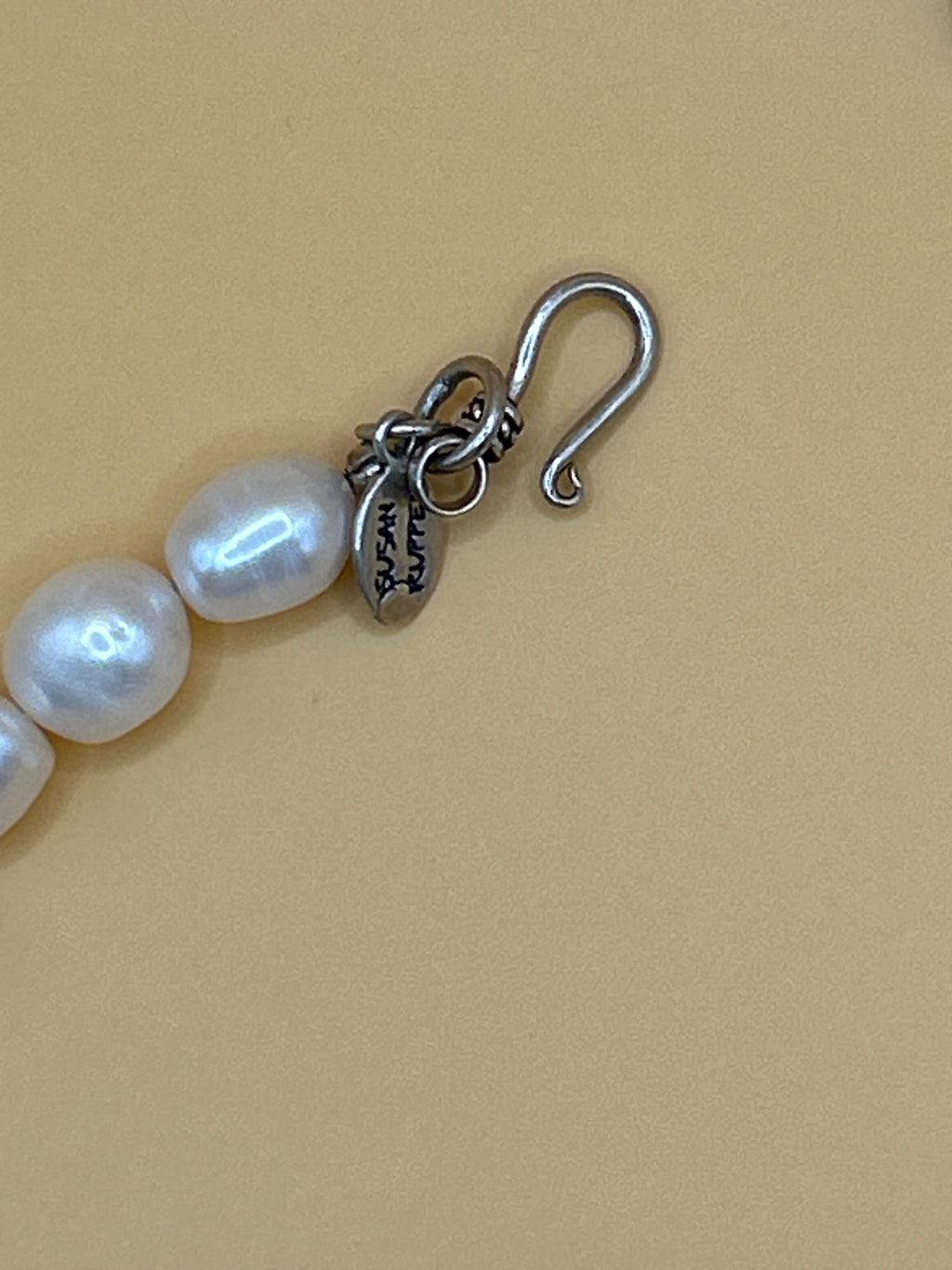 Susan Ruppel Designer Pearl and Amethyst Necklace in Sterling Silver